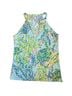 Lilly Pulitzer 100% Cotton Tropical Floral Blue Green Pink White Tank Top Size S - photo 1