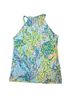 Lilly Pulitzer 100% Cotton Tropical Floral Blue Green Pink White Tank Top Size S - photo 2