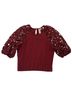 Dolan Burgundy Short Sleeve Blouse Size XS - photo 1