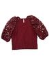 Dolan Burgundy Short Sleeve Blouse Size XS - photo 2