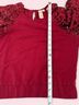 Dolan Burgundy Short Sleeve Blouse Size XS - photo 5