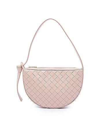 Bottega Veneta Mini Leather Intrecciato Sunrise Hobo (view 1)