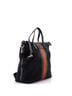 Gucci 100% Canvas Plain Black Web Zip Tote Techno Canvas Medium One size - photo 3