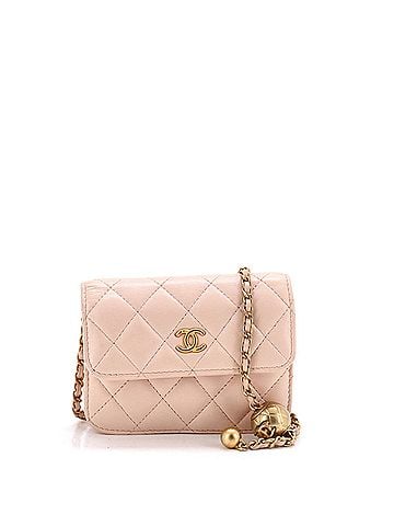 Chanel Pearl Crush Flap Clutch with Chain Quilted Lambskin Mini (view 1)
