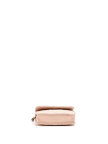 Chanel Pearl Crush Flap Clutch with Chain Quilted Lambskin Mini (view 2)