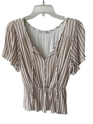 Abercrombie & Fitch Short Sleeve Blouse (view 1)