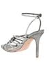 Veronica Beard 100% Leather Silver Heels Size 7 1/2 - photo 2