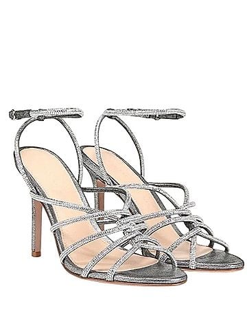 Veronica Beard Aneesha Twisted Crystal Stiletto Sandals Heels (view 1)