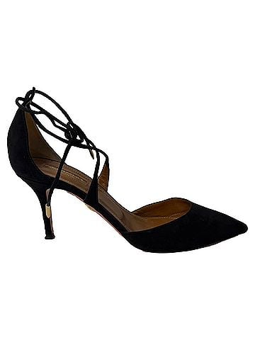 Aquazzura Aquazzura Matilde 85 Pumps in Black Suede (view 1)