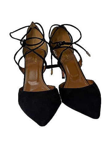 Aquazzura Aquazzura Matilde 85 Pumps in Black Suede (view 2)