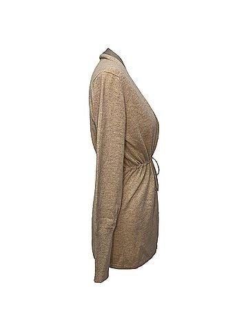 Loro Piana Loro Piana Tie-Waist Cardigan in Beige Cashmere (view 2)