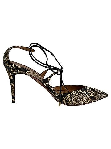 Aquazzura Aquazzura Snakeskin-Effect Self-Tie Pumps in Multicolor Leather (view 1)