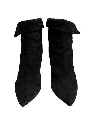 Isabel Marant Isabel Marant Pointed-Toe Ankle Boots in Black Suede (view 2)