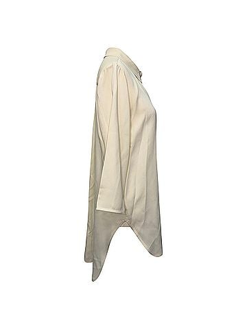 Khaite Khaite Button-Down Shirt in Cream Acetate (view 2)