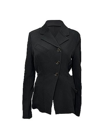 Proenza Schouler Proenza Schouler Bi-Stretch Crepe Blazer in Black Viscose (view 1)