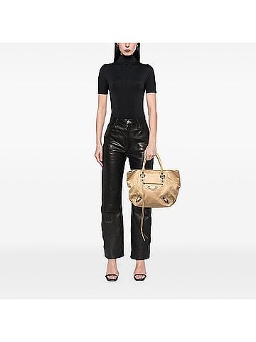 Balenciaga Lambskin Motocross Classic Sunday Tote (view 2)
