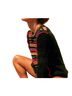 Sézane Stripes Black Multi Color Pullover Sweater Size S - photo 2
