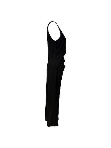 Theory Theory Drape Tuck Midi Sheath Dress in Black Polyester (view 2)