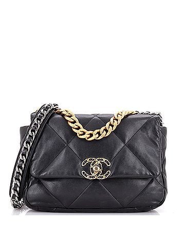 Chanel 19 Flap Bag Quilted Leather Medium (view 1)