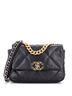 Chanel 100% Leather Black 19 Flap Bag Quilted Leather Medium One size - photo 1