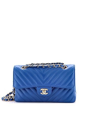 Chanel Classic Double Flap Bag Chevron Lambskin Small (view 1)
