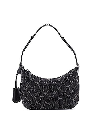 Gucci Horsebit Slim Shoulder Bag GG Denim with Leather Small (view 1)