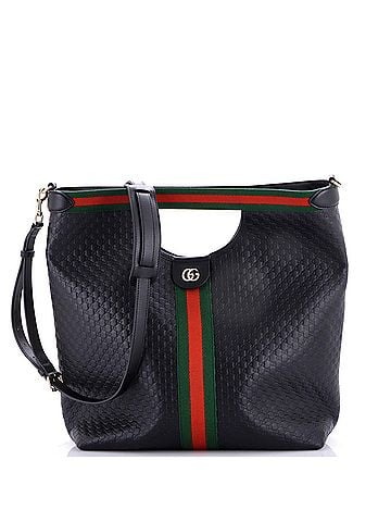 Gucci Giglio Convertible Shopper Tote Guccissima Leather Large (view 1)
