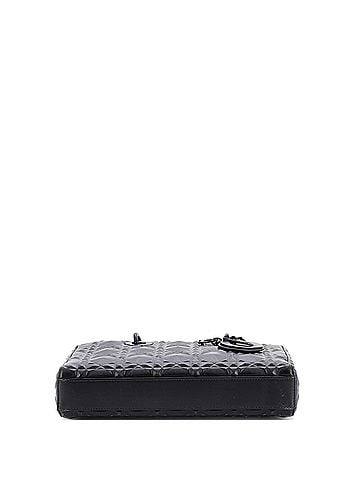 Christian Dior Ultra Matte Lady D-Joy Bag Diamond Motif Cannage Calfskin Medium (view 2)