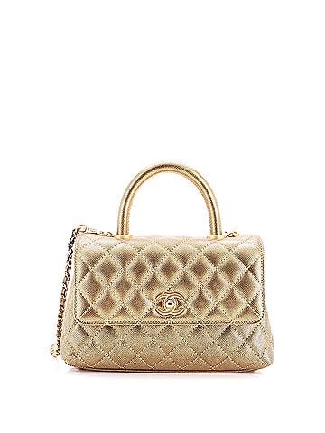 Chanel Coco Top Handle Bag Quilted Caviar Mini (view 1)