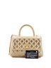 Chanel 100% Leather Coco Top Handle Bag Quilted Caviar Mini One size - photo 3