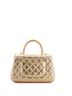Chanel 100% Leather Coco Top Handle Bag Quilted Caviar Mini One size - photo 2