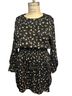 Missguided Floral Black Cocktail Dress Size 16 - photo 1