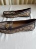Coach Print Brown Flats Size 10 - photo 5