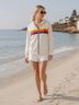 Aviator Nation Stripes Multi Color Ivory Jacket Size S - photo 5