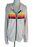 Aviator Nation Stripes Multi Color Ivory Jacket Size S - photo 1