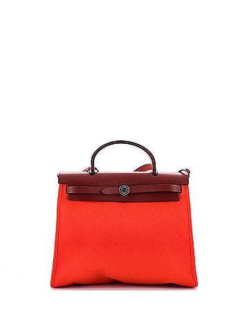 Hermès Herbag Zip Leather and Toile 31 (view 1)