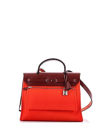 Hermès Herbag Zip Leather and Toile 31 (view 2)