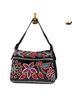 Isabella Fiore Floral Paisley Black Red Blue White Leather Shoulder Bag One size - photo 1