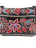 Isabella Fiore Floral Paisley Black Red Blue White Leather Shoulder Bag One size - photo 2
