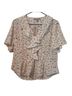 Philosophy 100% Polyester Floral White Red Short Sleeve Blouse Size M - photo 1