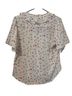 Philosophy 100% Polyester Floral White Red Short Sleeve Blouse Size M - photo 2