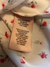 Philosophy 100% Polyester Floral White Red Short Sleeve Blouse Size M - photo 6