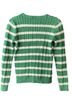 Ralph Lauren 100% Cotton Stripes Green White Pullover Sweater Size S - photo 2
