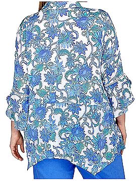 Ruby Rd. 3/4 Sleeve Button-Down Shirt (view 2)