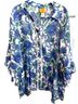 Ruby Rd. Blue 3/4 Sleeve Button-Down Shirt Size 2X - photo 5