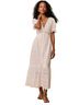LoveShackFancy 100% Cotton Floral Bow Print White Cocktail Dress Size 6 - photo 1