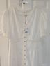 LoveShackFancy 100% Cotton Floral Bow Print White Cocktail Dress Size 6 - photo 8