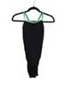 Speedo Solid Black Green One Piece Swimsuit Size 32 - photo 1