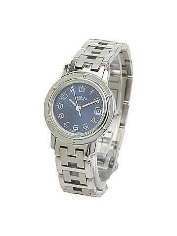 Hermès Hermes Clipper watch CL4.210 quartz navy dial stainless steel women's HERMES (view 2)