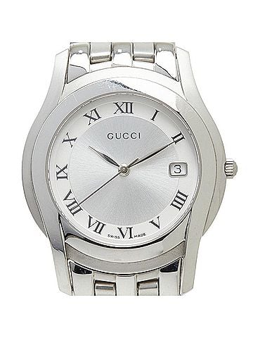 Gucci Gucci G-Class 5500M Quartz Watch, Silver Dial, Stainless Steel, Women's Watch. (view 1)